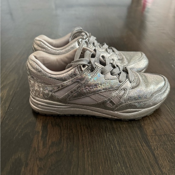 Metallic Silver Sneakers - Picture 5 of 6